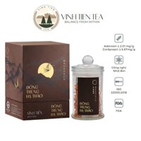 Đông Trùng Hạ Thảo Vĩnh Tiến Nguyên Chất Sấy Khô Hộp 10g - Cordyceps Militaris - Vĩnh Tiến Wellness