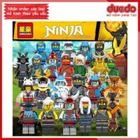 (Đóng túi - Ko hộp) Combo 24 nhân vật Ninjago - Đồ chơi Lắp ghép Xếp hình Minifigures Mini Ninja Mô hình LeLe DG1002