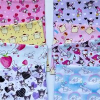 Động vật hoạt hình kitty 100% vải cotton may quần áo trẻ em chắp vá quilting tự làm kim
