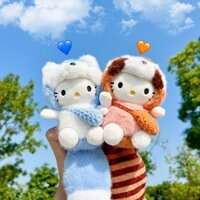 Động Vật KT Hoạt Hình Dễ Thương Sang Trọng Gấu Trúc Móc Khóa Mặt Dây Chuyền Cô Gái Trái Tim Túi Phụ Kiện Sinh Viên Cặp Đôi Quà Tặng