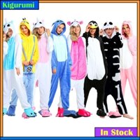 Động Vật Người Lớn Stitch Onesies Bộ Đồ Ngủ Kỳ Lân Dễ Thương Totoro Anime Hoạt Hình Trang Phục Hóa Trang Halloween Đảng Jumpsuits Phù Hợp Với