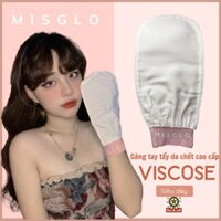 [Dòng VISCOSE] Găng Tay Tẩy Da Chết Cao Cấp MISGLO Chính Hãng Turkish Raw Cocoon Silk 100%