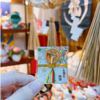 Đồng xu 5 Yên may mắn Nhật Bản từ đền Sensoji vật phẩm may mắn cầu tài lộc