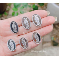 ĐỔNG XU BẠC TA NGUYÊN CHẤT ĐÁNH GIÓ hình Thần tài ( 1 chỉ )