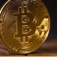 Đồng Xu Bitcoin Mạ Vàng 24k có hộp đựng