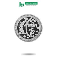 Đồng Xu Gió Đánh Gió Đánh Cảm Bạc Nguyên Chất S999 Xuân An Khang Thịnh Vượng BẠC HIỂU MINH XDG17