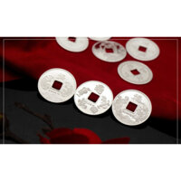 Đồng xu long phụng cá chép quạt ba tiêu bạc 99 NGỌC MẬU