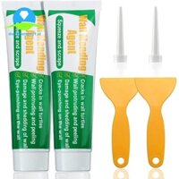[Dongchenmy1.vn] 2 gói Chất hàn tường, Bộ sửa chữa vách thạch cao có dụng cụ cạo và đầu sửa chữa tường, Dụng cụ sửa chữa vách thạch cao dính
