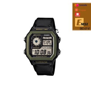 Đồng hồ nam Casio AE1200WHB (AE-1200WHB) - Màu 1BVDF/ 3BVDF/ 1BV/ 3BV
