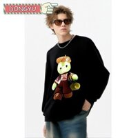 Dongyu Áo hoodie nam mới, phong cách đường phố cổ điển Nhật Bản, cảm giác cao cấp, thiết kế in hình Ora Mira, phong cách cặp đôi tuổi teen, áo dài tay thời trang