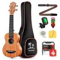 Donner Concert Ukulele Beginner Mahogany 23 Inch Ukelele