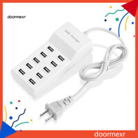 Doo 10 cổng USB Trạm sạc nhanh Bộ chuyển đổi nguồn Điện thoại Máy tính bảng Trung tâm sạc máy ảnh