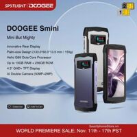 Doogee Smini - IP68/69K 2 màn hình mini 4.5" Ram15GB Cam50MP pin3000mAh Anhdroid13