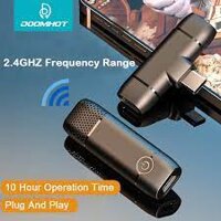 DoomHot Micro Không Dây Mic Thu âm Cho điện Thoại Không Dây Lavalier Chuyên Nghiệp Micro Ghi Âm Video Âm Thanh Di Động M