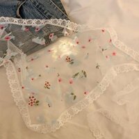 Dopamine bướm lãng mạn ren tam giác khăn trùm đầu nữ Baotou bầu không khí Pháp headband hình ảnh bê
