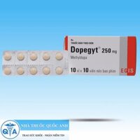 Dopegyt 250mg trị tăng huyết áp (10 vỉ x 10 viên)