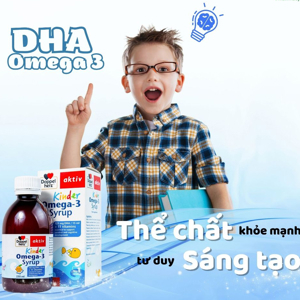 Doppel Herz Kinder Omega-3 Syrup hỗ trợ phát triển não bộ và thị lực
