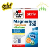 Doppelherz Magnesium 500 + Calcium + Kalium 30 viên của Đức