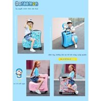 ❍┇Doraemon children s luggage can sit and ride a small trolley case 20 inch boy girl baby cute suitcase