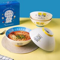 Doraemon Nhật Bản Ramen Bát mì gốm Bát mì lớn Bát mì gia dụng Bát mì gia đình