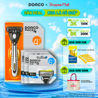 DORCO PACE 6 - Dao Cạo Râu Hàn Quốc 6 Lưỡi - Bộ Gồm 3 Hộp 6 Đầu Cạo Tặng Hộp 1 Cán và 1 Đầu Cạo Pace 4