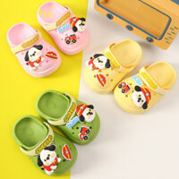 Doremi Crocs dành cho trẻ em Mùa hè bé trai hoạt hình đế mềm cho bé gái Giày đi biển chống trượt trong nhà Baotou dễ thương