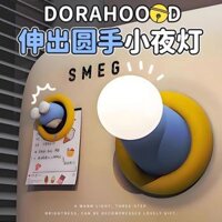 Doremon Đèn Ngủ Mở Rộng Tay Tròn Vui Nhộn Từ Tính Kép Mục Đích Để Bàn Trang Trí Ánh Sáng Xung Quanh Ngộ nghĩnh Sáng Tạo Quà Tặng