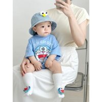 Doremon Quần Áo Trẻ Em Quần Áo Mùa Hè Bé Tay Ngắn Quần Áo Cho Bé Dễ Thương Áo Liền Quần Mỏng Siêu Dễ Thương Áo Liền Quần Hợp Thời Trang
