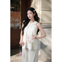 DORI STUDIO - Meli Top - Áo ren cổ sen , không tay ( 2 lớp )