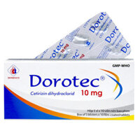 Dorotec 10mg, điều trị viêm mũi dị ứng theo mùa, viêm kết mạc