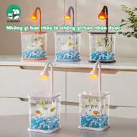 DORRIKEY Bể cá betta có đèn ngủ sáng tạo để sử dụng tại nhà