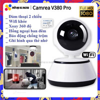 DOSEN PRO Camera Nội thất Wifi V380 pro App 3MP, Đàm thoại 2 chiều, Phát hiện con người, Xoay toàn cảnh 360 HD 1080P Máy