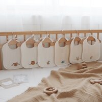 [dottodot X malolotte] yếm thêu cho bé, yếm cotton, yếm hình u-, yếm cho bé, yếm cotton cho bé, yếm sơ sinh