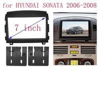 Double Din Radio Ô Tô Fascia Cho HYUNDAI SONATA 2006-2008 Stereo CD DVD Player Fascia Khung Bao Quanh Bảng Điều Khiển Tự Động Lắp Đặt Viền