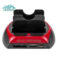 Double Dock HDD Docking Station 2.5inch 3.5inch SATA IDE Hub Enclosure Box Hot [jennie1.vn]