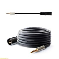 Doublebuy 3 5mm Stereo-Jack Male sang XLR Male Aux-Audio-Cable cho máy trộn loa