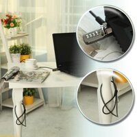 Doublebuy Chất Lượng Khóa Notebook Cáp An Ninh Chống Trộm Cho PC Laptop Máy Tính Bảng Tủ Khóa Bộ 1 9M Cáp Đen