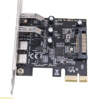 Doublebuy PCIE sang USB 3 2 Thẻ mở rộng Front Panel Header Hỗ trợ WINXP WIN7 WIN8 WIN10