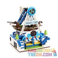 DOUBLEE CADA C51047 51047  TÀU CƯỚP BIỂN bộ đồ chơi xếp lắp ráp ghép mô hình  PIRATE SHIP Kỹ Thuật Công Nghệ Cao Mô Hình Phương Tiện 575 khối