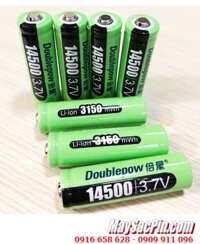 DoublePow 14500-3150mWh, Pin sạc AA 14500 Lithium Li-ion 3.7v 14500-3150mWh (=1800mAh) chính hãng