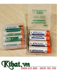 DoublePow KTV AA3300mAh, Pin sạc AA 1.2v DoublePow KTV AA3300mAh /Box 4 viên