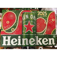 [Doublesshop] - [HOẢ TỐC TPHCM] Bia Heineken thùng 24 lon 330ml phiên bản xuân 2025 | Vui xuân, đón tết, sum vầy
