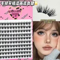 Doudou Sweet Sang Trọng xen kẽ Tranh ướt D Ba chiều Họa tiết chồn cao cấp Tự nhiên Dày Thái Lông mi ướt Lông mi giả