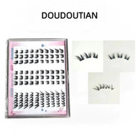 Doudoutian Cat Series Sách lông mi không keo Gói kết hợp cụm đơn không thân tự nhiên