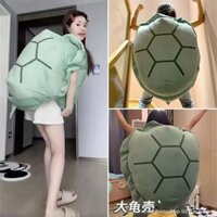 🌊Douyin Zhao Lusi Wanjie cùng phong cách lười biếng mai rùa quần áo búp bê có thể mặc siêu lớn mai rùa gối túi ngủ nữ