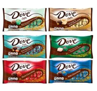 Dove Chocolate Candy Holiday Variety Pack of 6 Bags - Dove Dark Chocolate, Mint Cookie, Milk Chocolate, Dark Chocolate Peppermint Bark, Dark Chocol...