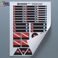 Dovewill Lặn Tên Dán Dễ Dàng Nhận Dạng Chắc Chắn Đa Năng DIY Nhãn Cho Thể Thao Dưới Nước Cắm Trại Thuyền Kayak Câu Cá