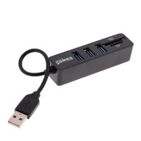 Dovewill USB Hub 2.0 Combo USB Tốc Độ Cao Bộ Chia MS M2 SD MMC đầu Đọc Thẻ TF Cho Máy Tính