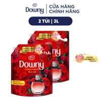 [Downy] Combo 2 Túi Nước Xả Vải Downy Tinh Dầu Thiên Nhiên Hương Đam Mê - 3L/túi