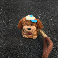 DOWNY Mùa Đông Ấm Áp Xuống Sang Trọng Hoạt Hình Dễ Thương Teddy Puppy Vỏ Cho Vỏ Di Động Apple Tai Nghe Bluetooth Không Dây Airpods1 / 2 AirPods3 Pro Vỏ Bảo Vệ Vỏ Iphone Vỏ AirPods